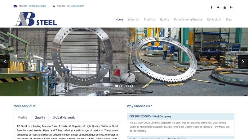 Stainless Steel Round Bar, SS 304 Flanges, Alloy Steel Pipe Fittings Manufacturers & Suppliers
