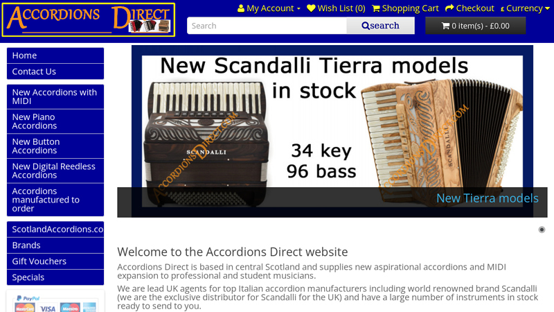 Accordions Direct - Excellent New accordions with MIDI options