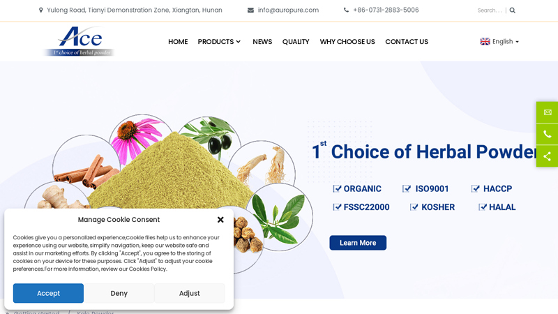 Image of China Kale Powder Factory and Manufacturers