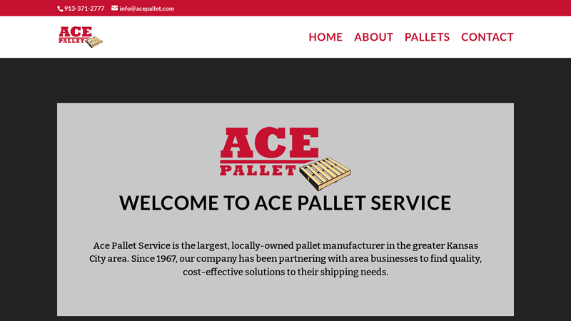 Home - Ace Pallet Service, Inc. - Providing Kansas City with New Pallets & Used Pallets for Over 50 Years