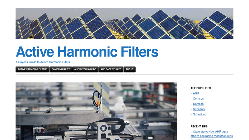 Active Harmonic Filters | A Buyer