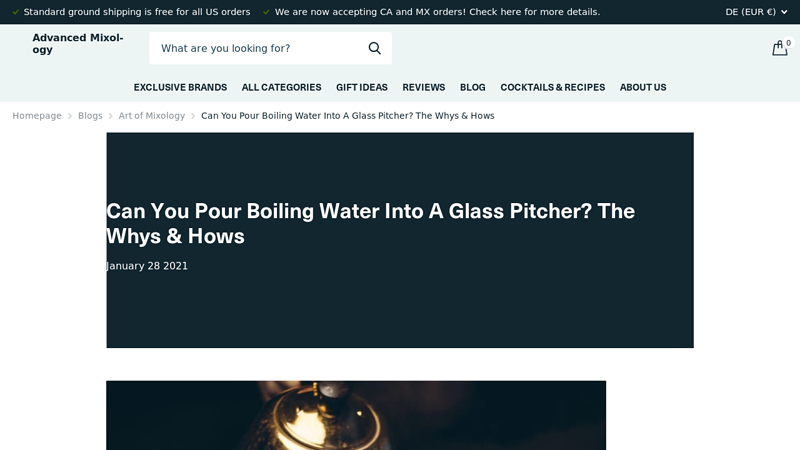 Image of Can You Pour Boiling Water Into A Glass Pitcher? The Whys & Hows