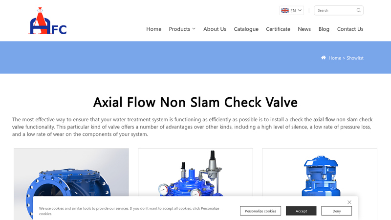 Image of Axial flow non slam check valve Manufacturer,Supplier