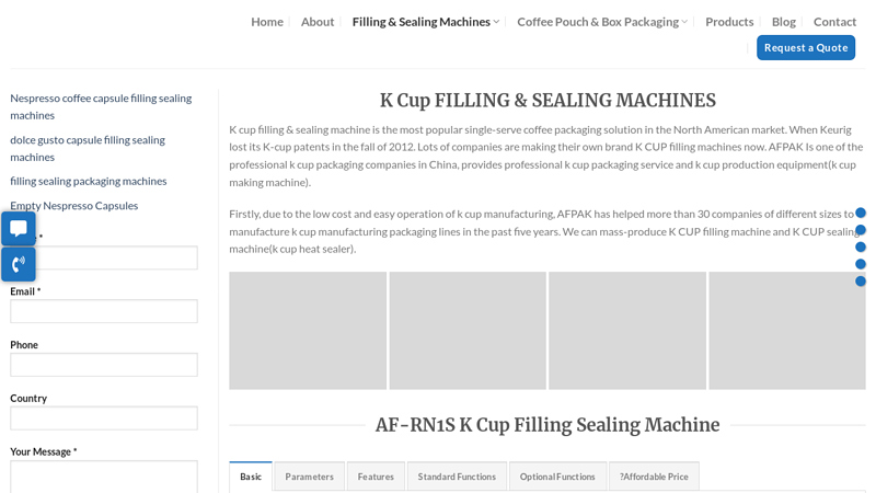 Image of Coffee Pod Packing Machine | Coffee Packaging Machines Manufacturer