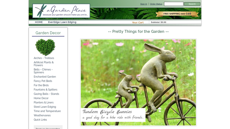 aGardenPlace : Pretty things for the garden - nature inspired gifts.
