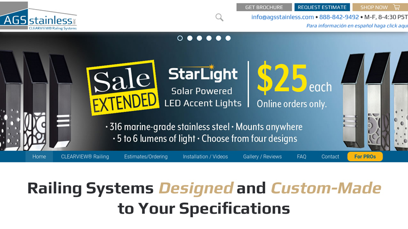 Beautiful Stainless Steel Railing Systems Custom-Made for Easy Installation