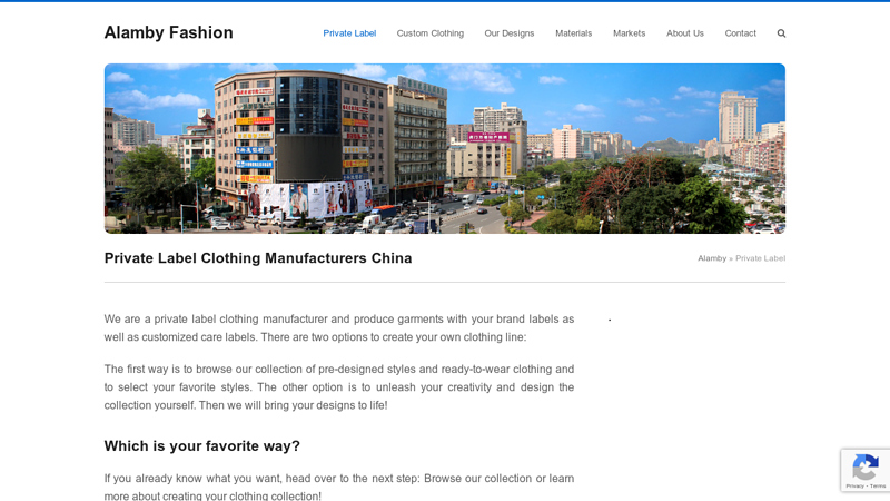 Image of Private Label Clothing Manufacturers China