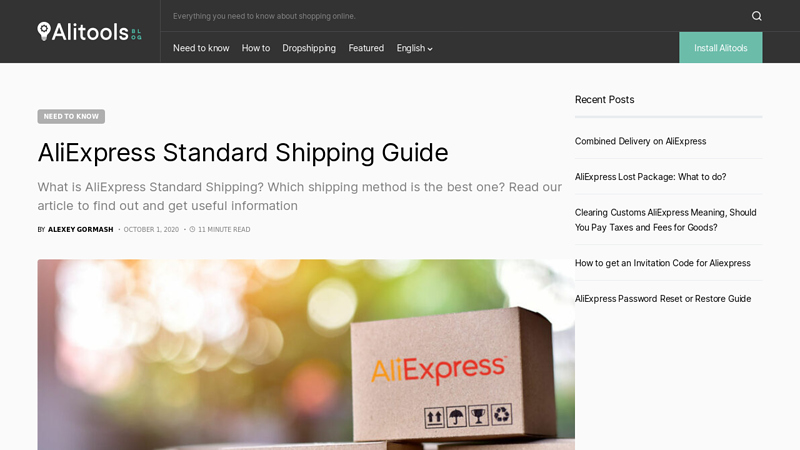 Image of AliExpress Standard Shipping Guide