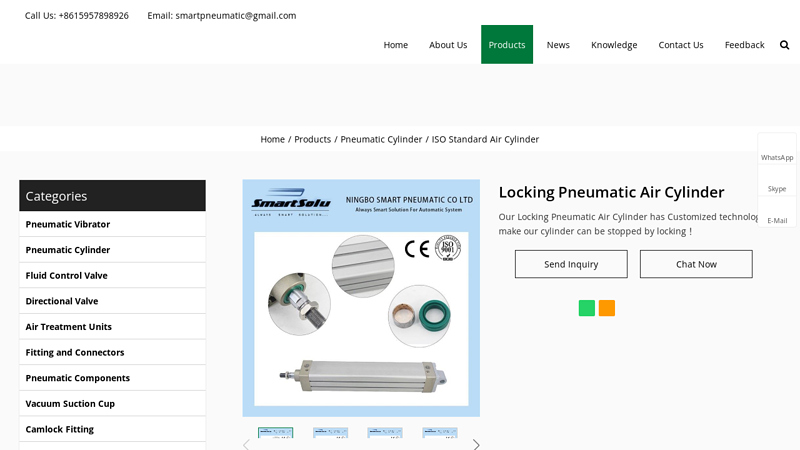 Image of China Customized Locking Pneumatic Air Cylinder Manufacturers ...