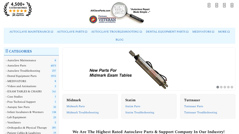 Autoclave Repair: Midmark & Other Autoclave Brands | Autoclave Parts | Repair Guides with Free Support