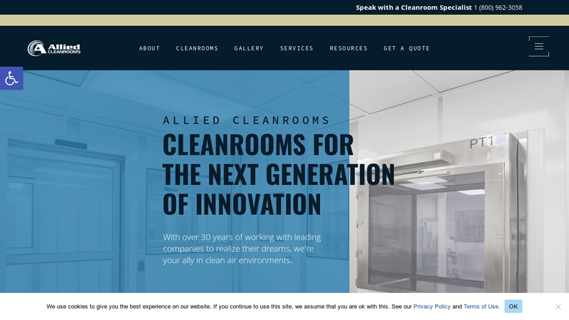 Allied Modular Cleanroom Manufacturer Designer Installers