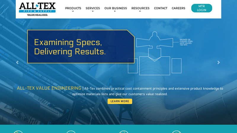 All-Tex PVF | Industrial Distributor of Pipe, Valves & Fittings