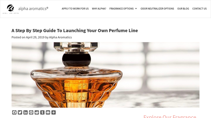 Image of A Step By Step Guide To Launching Your Own Perfume Line