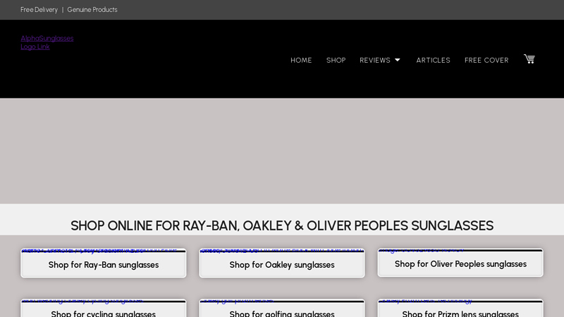 AlphaSunglasses | Authorised Ray Ban and Oakley Retailer