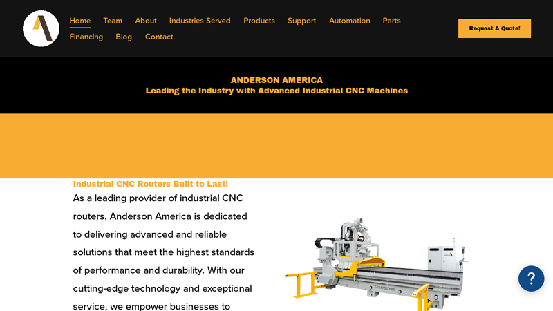 Premium Industrial CNC Machines - Advanced & Precision | Anderson AmericaAnderson America