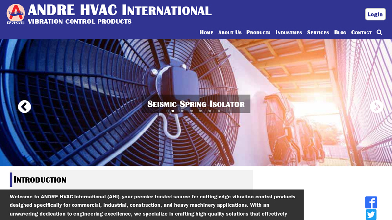 Andre HVAC International Inc - Vibration Shock Noise Control