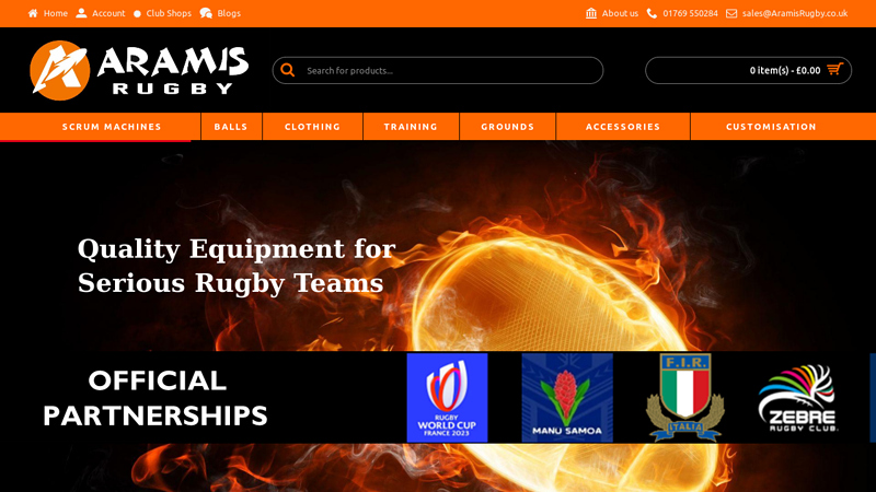 Aramis Rugby - Scrum Machines, Balls, Training Equipment ...
