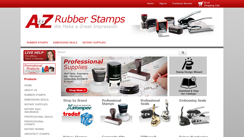 A to Z Rubber Stamps