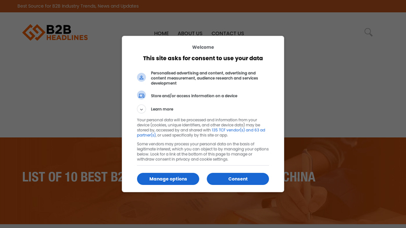 Image of List Of 10 Best B2B E-Commerce Websites In China