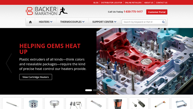 Backer Marathon electric heaters and thermocouples manufacturer