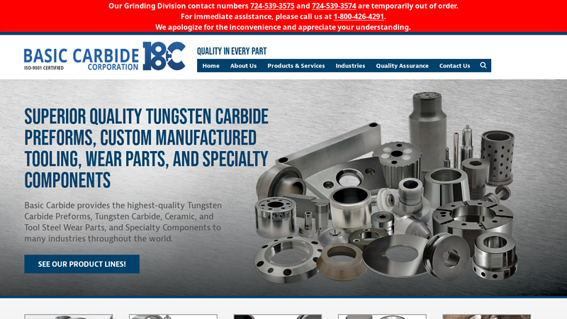 Custom Tooling | Wear Parts | Specialty Components
