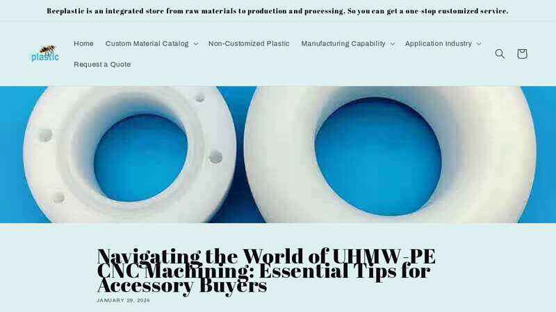 Image of UHMW-PE CNC Machining: A Guide to Quality Accessory Procurement