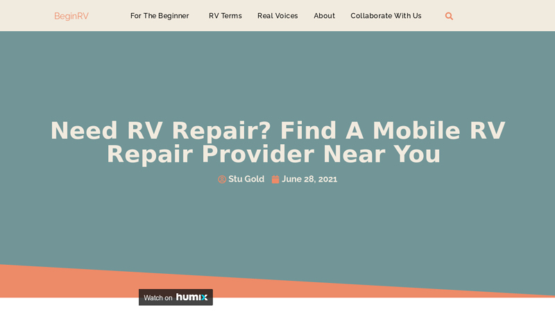 Image of Need RV Repair? Find A Mobile RV Repair Provider Near You