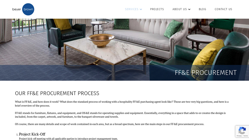 Image of FF&E Procurement Process and Stages
