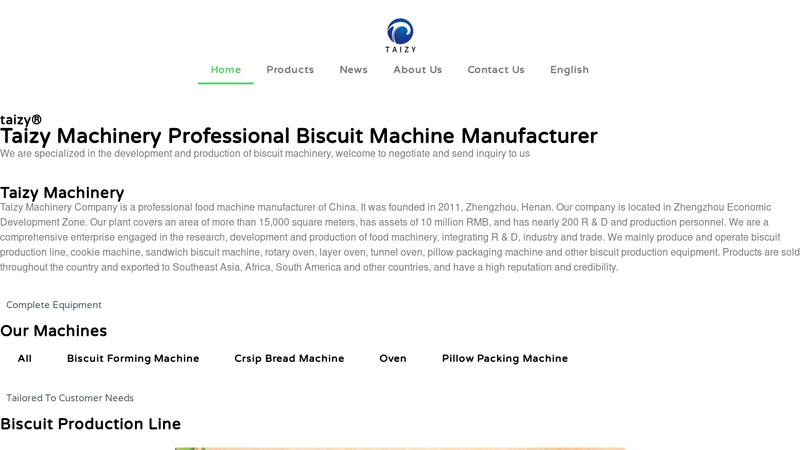 Biscuit Maker Machine & Production Line - Taizy Machinery