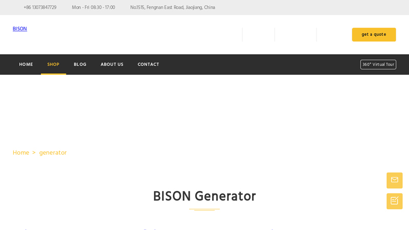 Image of OEM generator manufacturer&supplier in China