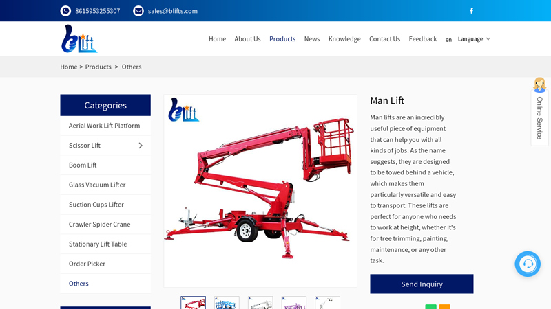 Image of China Man Lift Manufacturers Suppliers