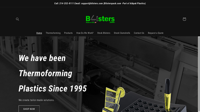 Blisters and Clamshell - Thermoforming Made in US C Blisterspack C blisterspack