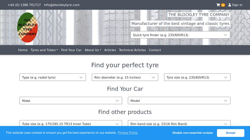The Blockley Tyre Company Limited - Specialist Classic and Vintage Tyre Manufacturer