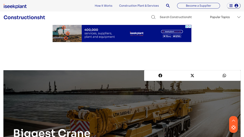Image of Biggest Crane Brands in the World