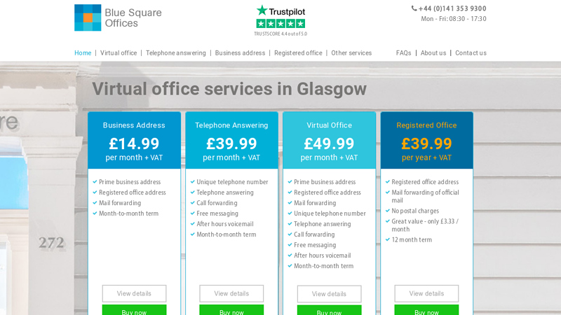 A Virtual Office in Glasgow from Blue Square Offices