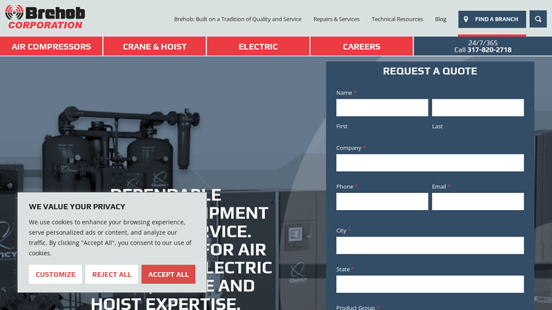 Equipment Sales, Repairs, & Maintenance | Brehob Corporation