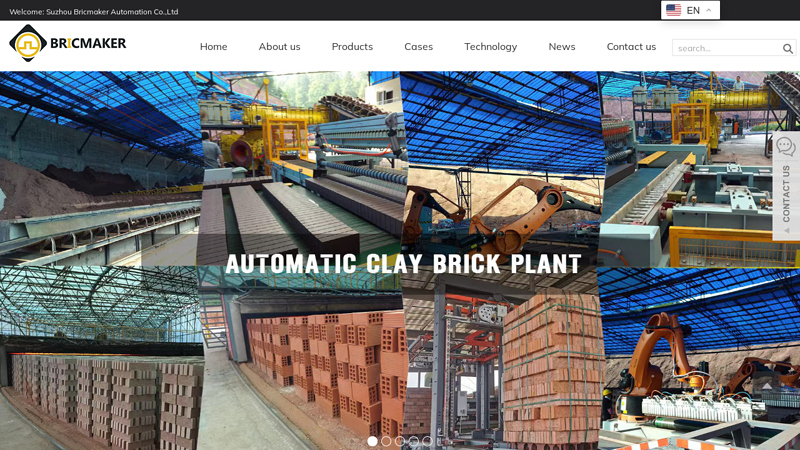 Image of China Automatic Clay Brick Machine Factory, Automatic Clay Brick Making ...