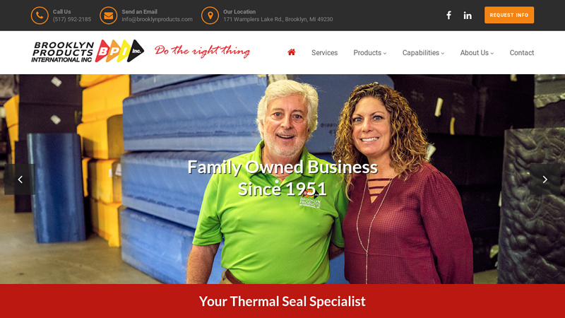 Brooklyn Products International, Manufacturer in Polyurethane Foam Products