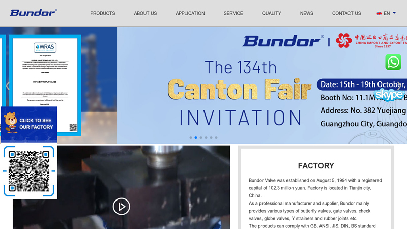 Bundor -Professional butterfly and gate valve supplier