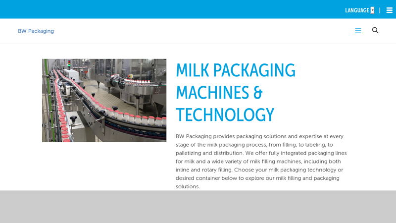 Image of Milk Bottling & Packaging Equipment | BW Packaging