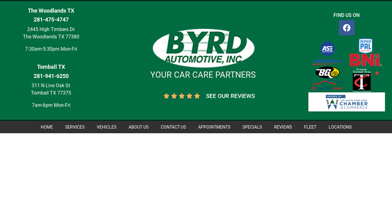 Car Inspection & Repair in The Woodlands & Tomball, TX