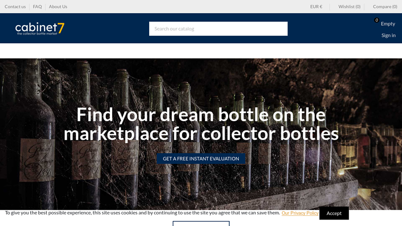cabinet7 | The Collector Bottle Market | Marketplace for collector spirits
