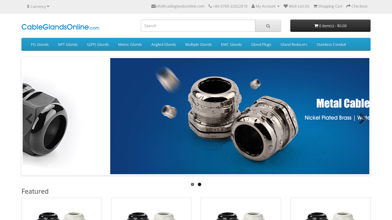 Waterproof Cable Glands Online