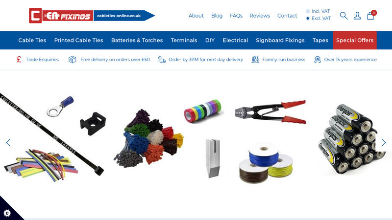 Cable Ties Online - The Fixing Specialists