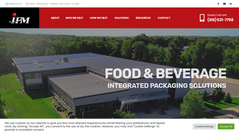 Integrated Packaging Machinery | Food, Dairy & Beverage Industry