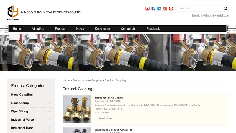 Image of China Camlock Coupling Manufacturers, Suppliers, Factory