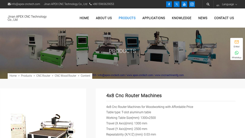 Image of China 4x8 CNC Router Machine Manufacturers