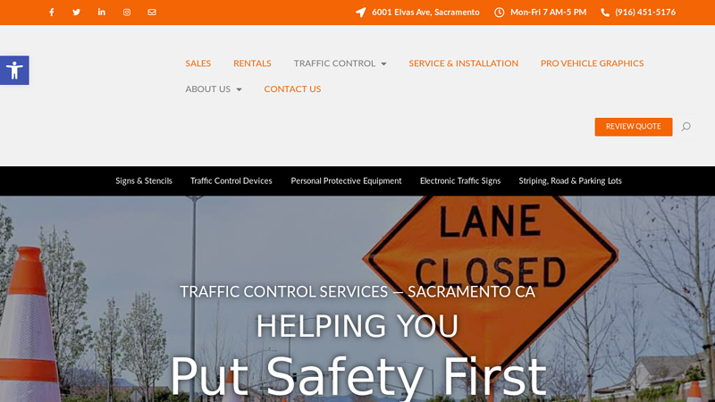 Traffic Control Companies - Sacramento CA - Capitol Barricade