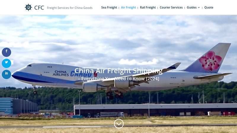 Image of Air Freight Shipping from China: A Compelete Guide | CFC