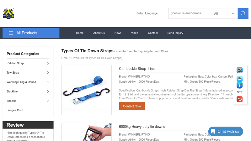 Image of The Best Types Of Tie Down Straps Manufacturer in China, Supply Types ...